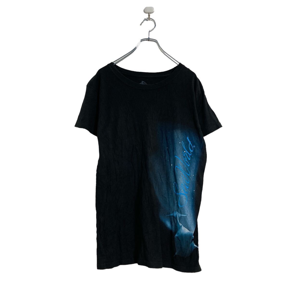 SeaWorld 半袖 プリント Tシャツ レディース 2XL ブラック ビッグサイズ 古着卸 アメリカ仕入 a605-5991_画像1