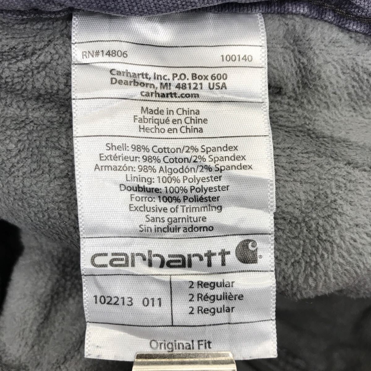 Carhartt ワークパンツ W28 カーハート レディース オリジナルフィット グレー 古着卸 アメリカ仕入 2405-352_画像9