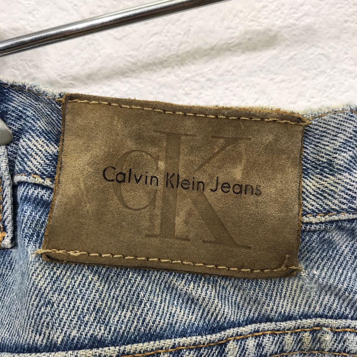 Calvin Klein デニムパンツ カルバン・クライン レディース ビッグサイズ ブルー コットン メキシコ製 古着卸 アメリカ仕入 2405-392_画像9