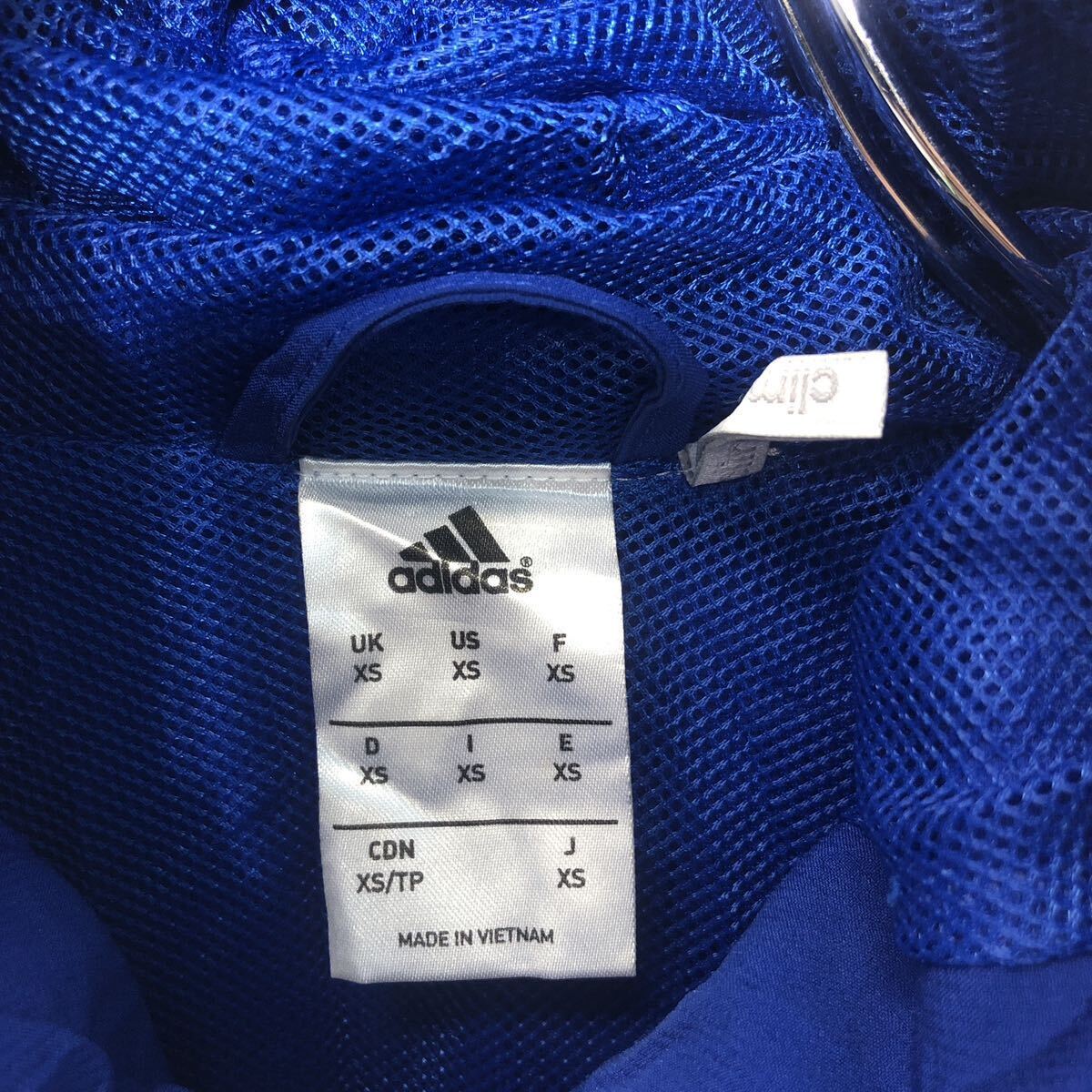 adidas ジップアップ ジャケット XS ブルー スポーツウェア 春物 古着卸 アメリカ仕入 a605-6178_画像7