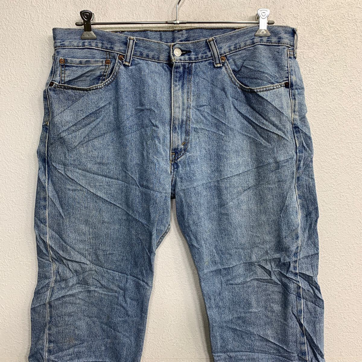 Levi's 505 デニムパンツ W38 リーバイス レギュラー ビッグサイズ ライトブルー コットン メキシコ製 古着卸 アメリカ仕入 2405-452_画像2