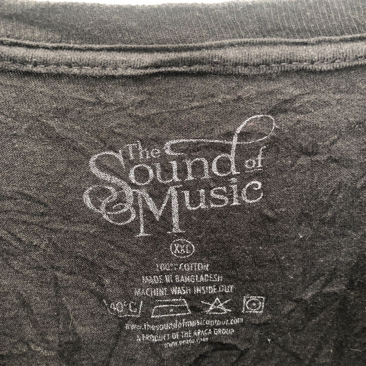 The Sound of music 半袖 プリント Tシャツ XXL ブラック ビッグサイズ バックプリント クルーネック 古着卸 アメリカ仕入 a605-6219_画像7