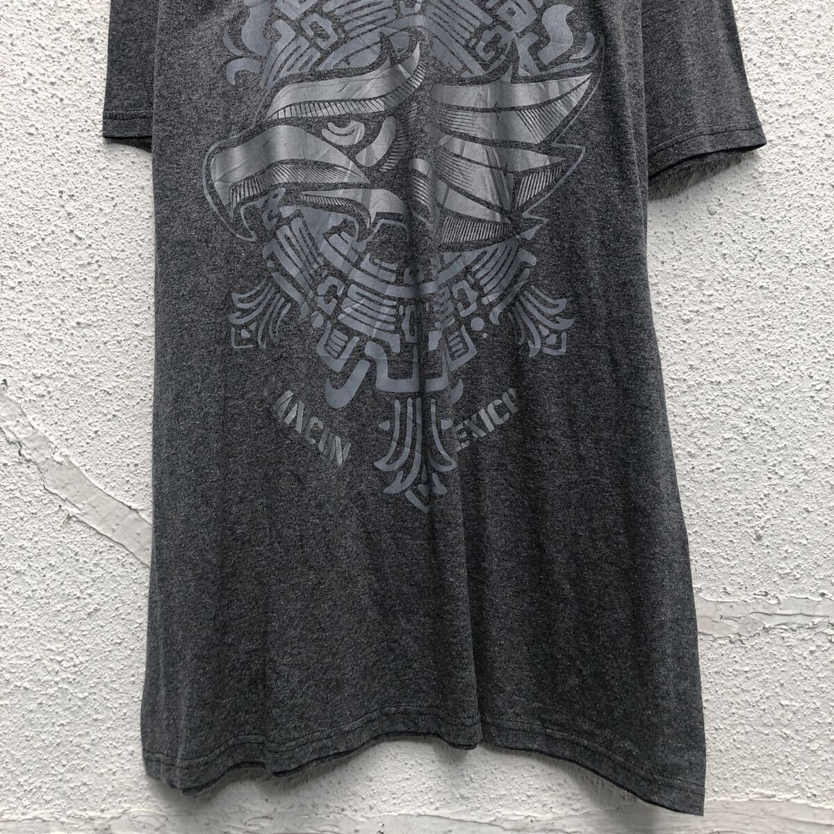 YAZBEK 半袖 プリント Tシャツ XL グレー ビッグサイズ イラスト クルーネック 古着卸 アメリカ仕入 a605-6298_画像3