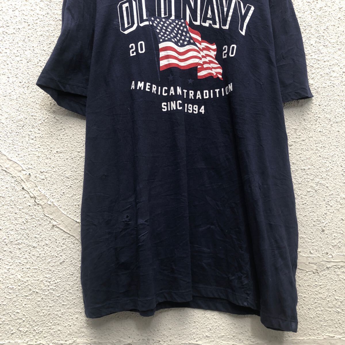 OLD NAVY 半袖 プリント Tシャツ オールドネイビー XL ネイビー ビッグサイズ クルーネック 古着卸 アメリカ仕入 a605-6288_画像3