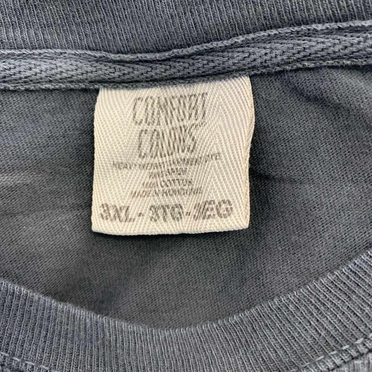 COMFORT COLORS 半袖 プリントTシャツ 3XL ブラック ビッグサイズ フォトプリント クルーネック 古着卸 アメリカ仕入 a605-6409_画像7