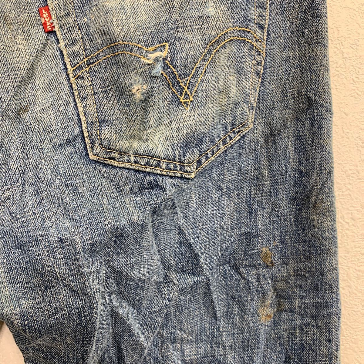 Levi's 501 デニムパンツ W32 リーバイス ボタンフライ ストレートフィット インディゴ コットン メキシコ製 古着卸 アメリカ仕入 2405-567_画像7