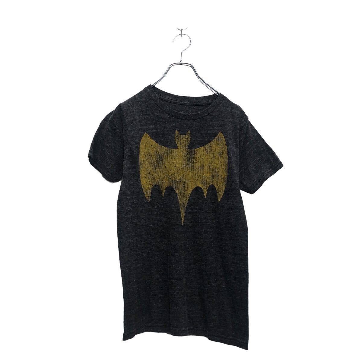 batman 半袖 プリント Tシャツ バットマン S ダークグレー ロゴ クルーネック 古着卸 アメリカ仕入 a605-6463_画像1