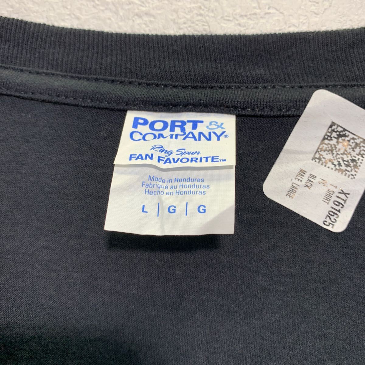 PORT&COMPANY 半袖 プリントTシャツ L ブラック ポートアンドカンパニー クルーネック スプーン 古着卸 アメリカ仕入 a605-6475_画像7