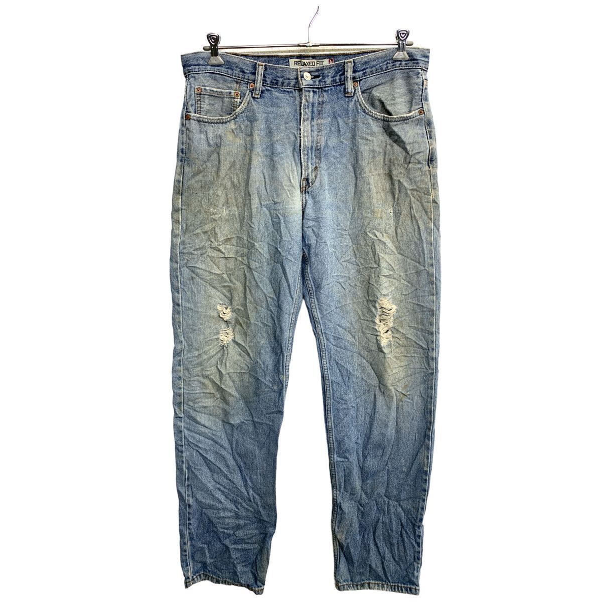 Levi's 550 デニムパンツ W36 リーバイス リラックスフィット ビッグサイズ ライトブルー 古着卸 アメリカ仕入 2405-570_画像1