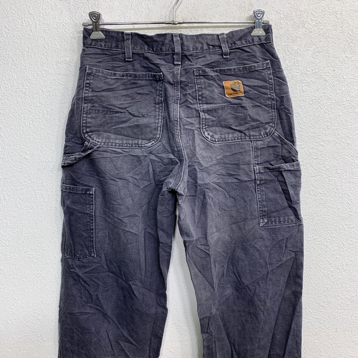 Carhartt ワークパンツ W32 カーハート ダック ペインターパンツ グレー系 コットン メキシコ製 古着卸 アメリカ仕入 2405-645_画像7