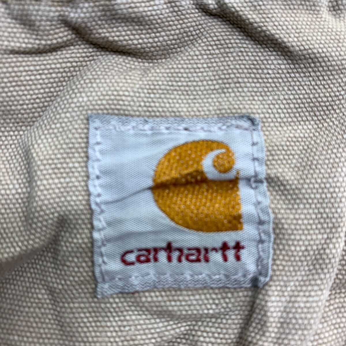 Carhartt ワークパンツ W40 カーハート ダックパンツ ビッグサイズ ベージュ コットン メキシコ製 古着卸 アメリカ仕入 2405-644_画像8