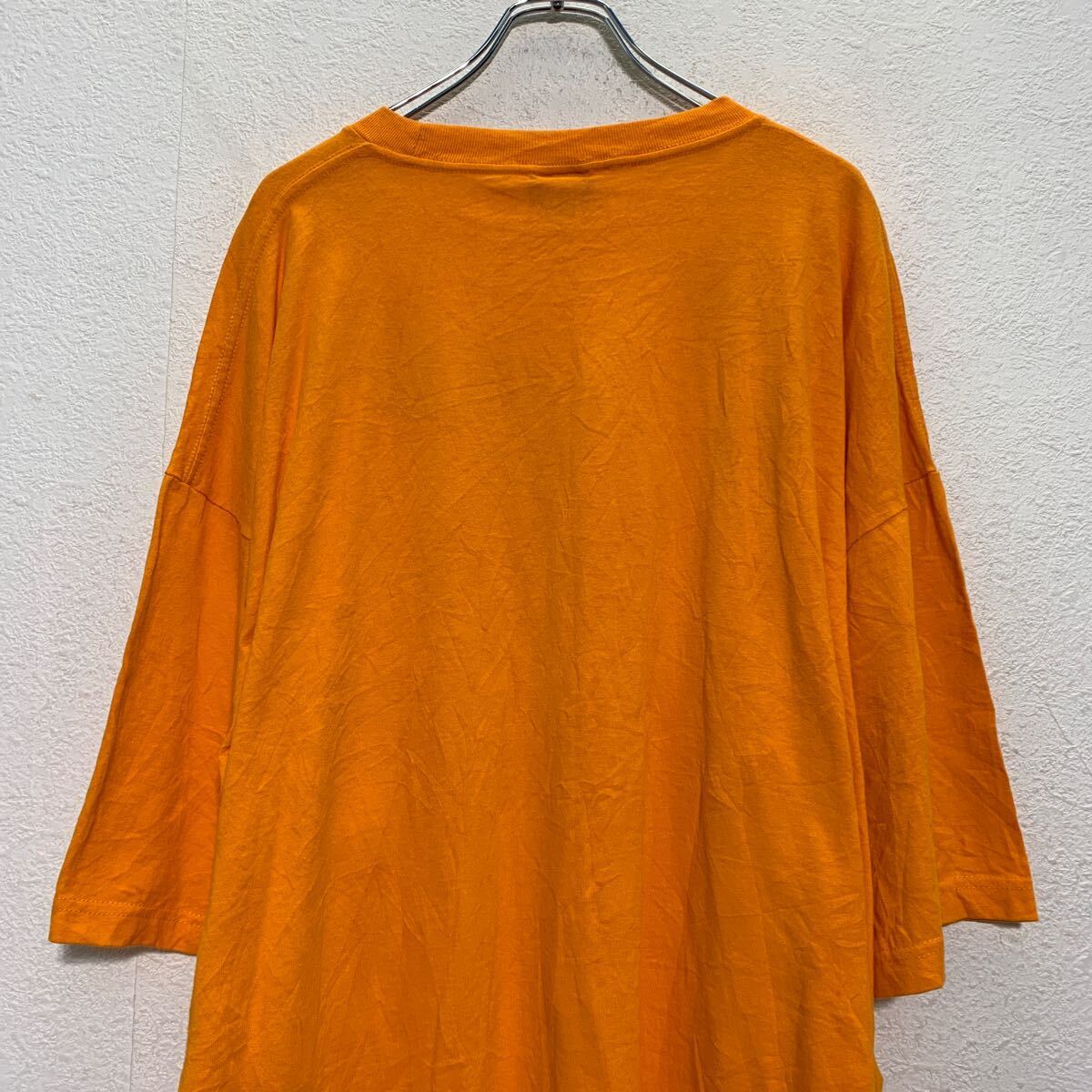 CHAMPS 半袖 プリントTシャツ 2XL オレンジ メキシコ製 ビッグサイズ クルーネック 古着卸 アメリカ仕入 a605-6561_画像5