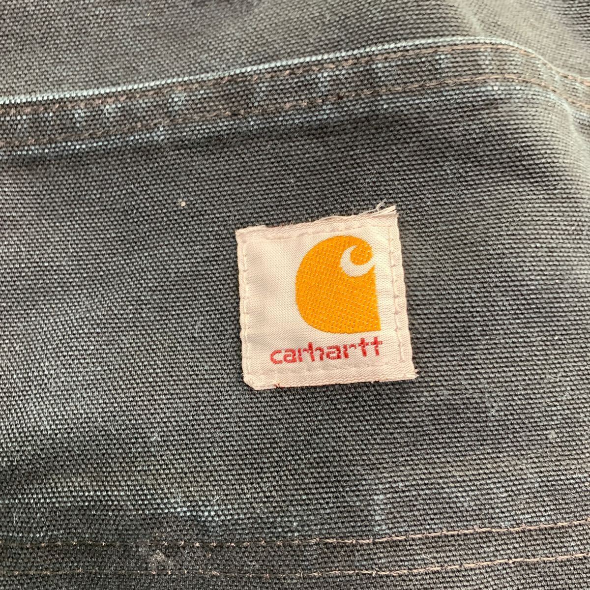 Carhartt ワークパンツ W36 カーハート ダブルニー ビッグサイズ ブラック コットン USA製 古着卸 アメリカ仕入 2405-630_画像9