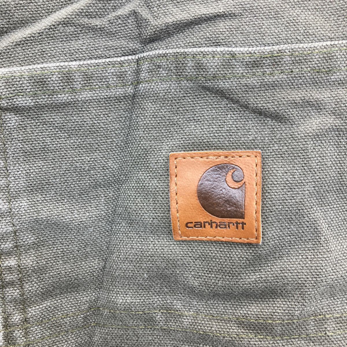 Carhartt ワークパンツ W36 カーハート ビッグサイズ ダックパンツ グレー コットン メキシコ製 古着卸 アメリカ仕入 2405-666_画像8