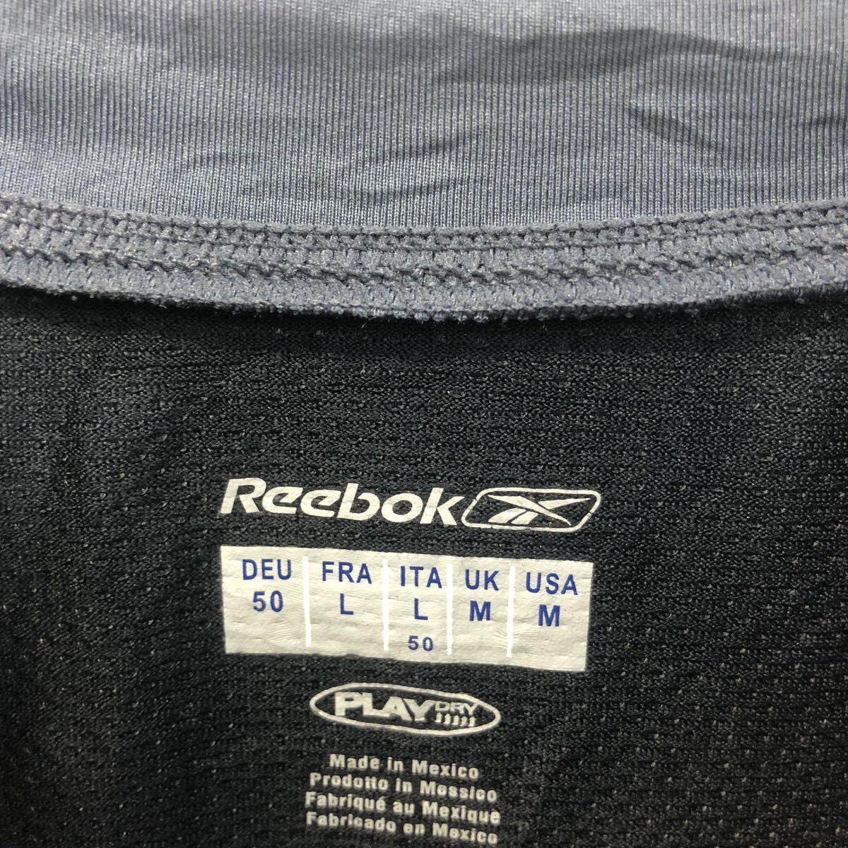 Reebok 半袖 プリント Tシャツ リーボック M グレー インナー スポーツウェア クルーネック 古着卸 アメリカ仕入 a605-6591_画像7