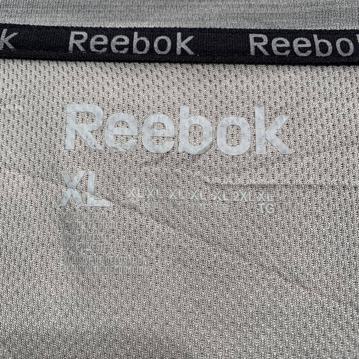 Reebok 半袖 ロゴTシャツ XL グレー リーボック ビッグサイズ クルーネック スポーツウェア 古着卸 アメリカ仕入 a605-6626_画像9