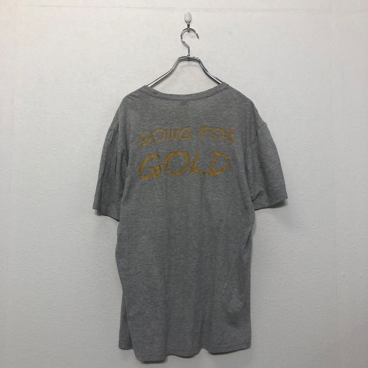 DISTRICT 半袖 プリント Tシャツ ディストリクト L グレー バックプリント クルーネック 古着卸 アメリカ仕入 a605-6579_画像4