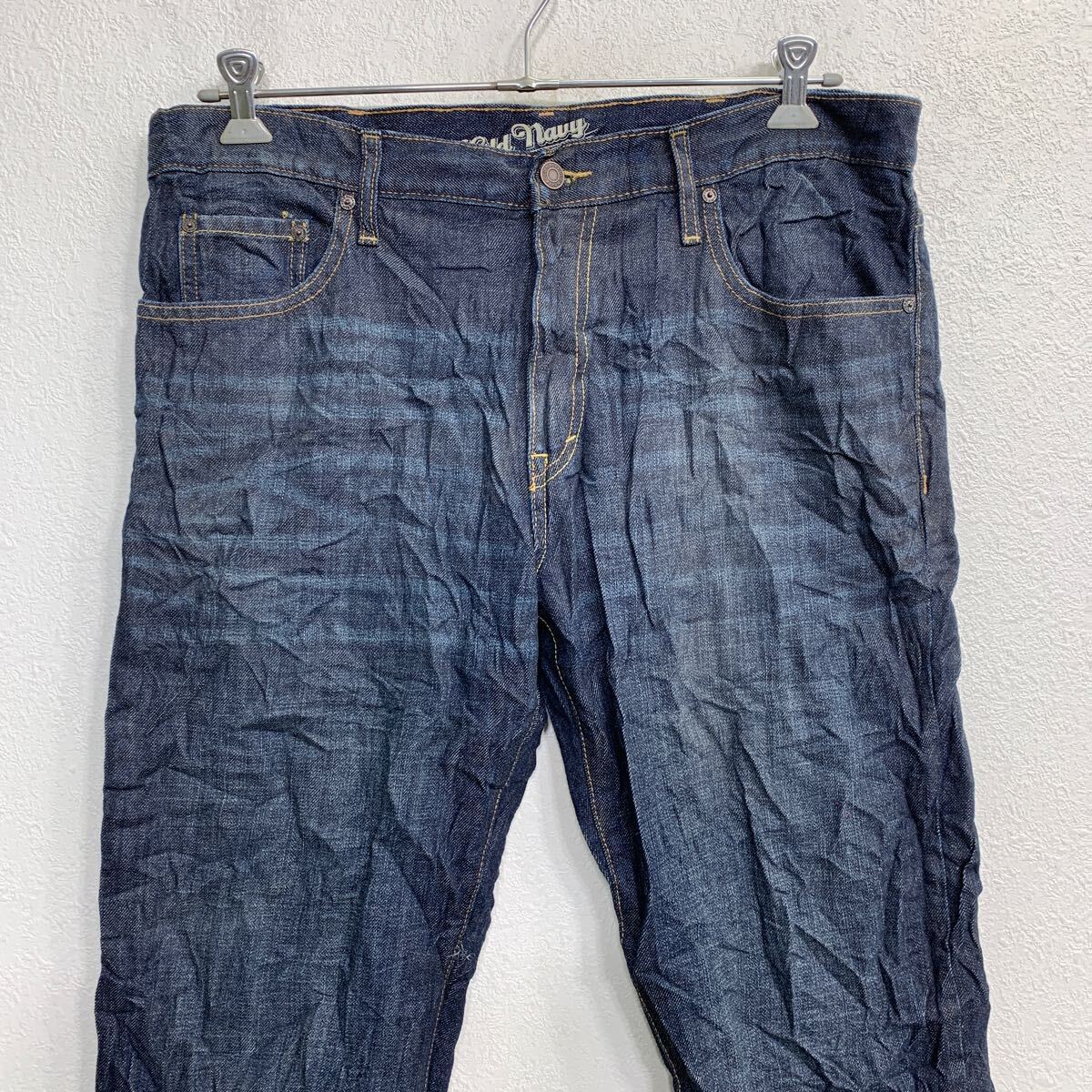 OLD NAVY デニムパンツ W36 オールドネイビー ビッグサイズ インディゴ コットン 古着卸 アメリカ仕入 2405-765_画像2