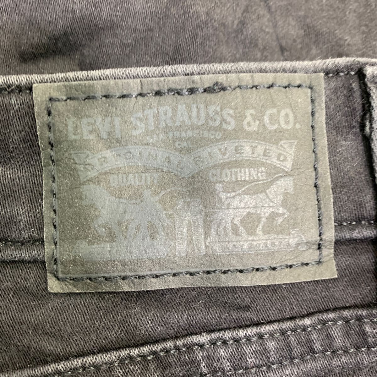 Levi's デニムパンツ W32 リーバイス レディース ミッドライズスキニー ブラック 古着卸 アメリカ仕入 2405-829_画像7