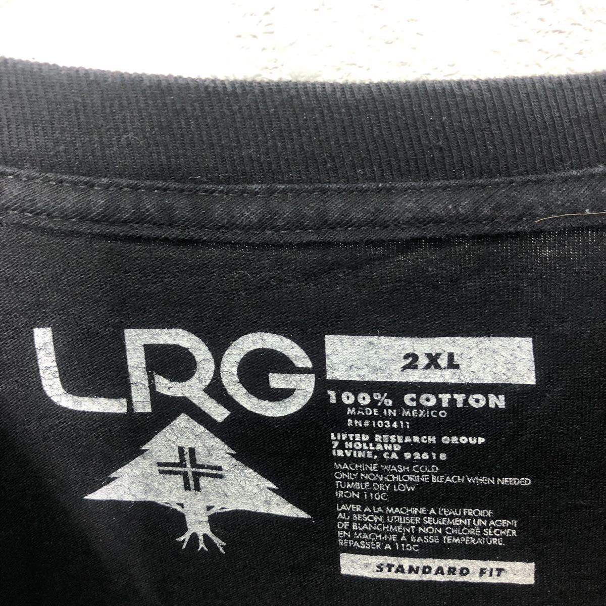 LRG 半袖 プリント Tシャツ 2XL ブラック ビッグサイズ 動物 クルーネック 古着卸 アメリカ仕入 a605-6664_画像7