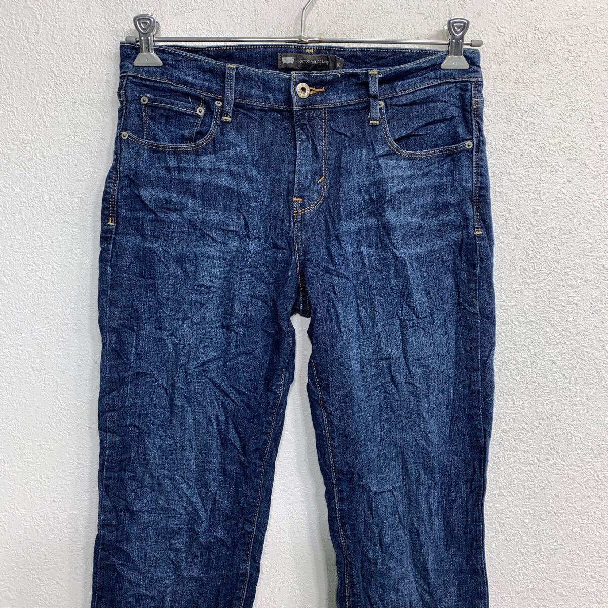 Levi's 505 デニムパンツ W28 リーバイス レディース ストレートレグ インディゴ 古着卸 アメリカ仕入 2405-869_画像2