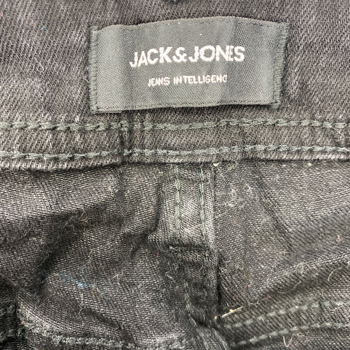 JACK&JONES スキニーデニムパンツ W31 ジャックアンドジョーンズ ブラック 古着卸 アメリカ仕入 2405-750_画像8