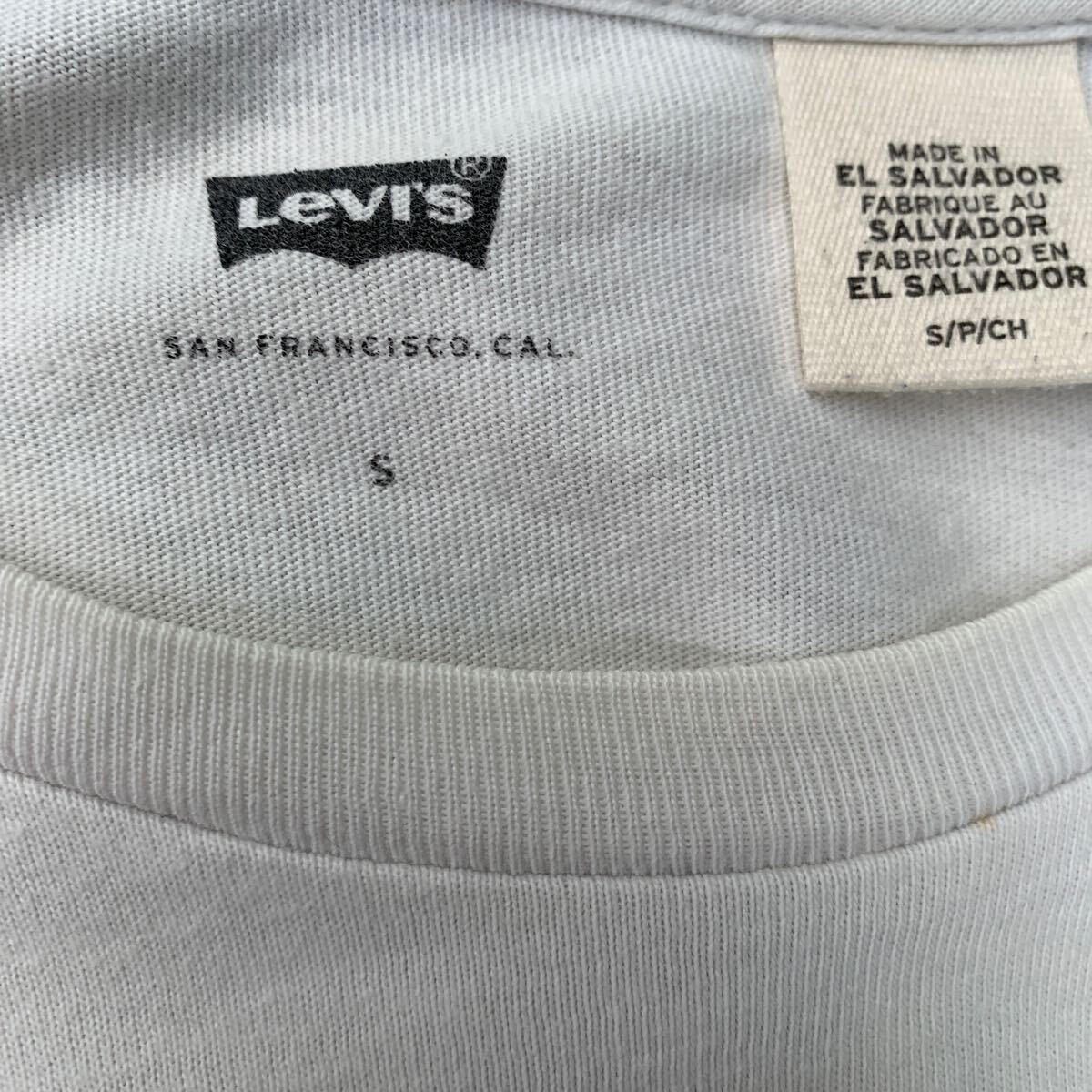 Levi's 半袖 ロゴTシャツ S ホワイト リーバイス クルーネック 古着卸 アメリカ仕入 a605-6936_画像10