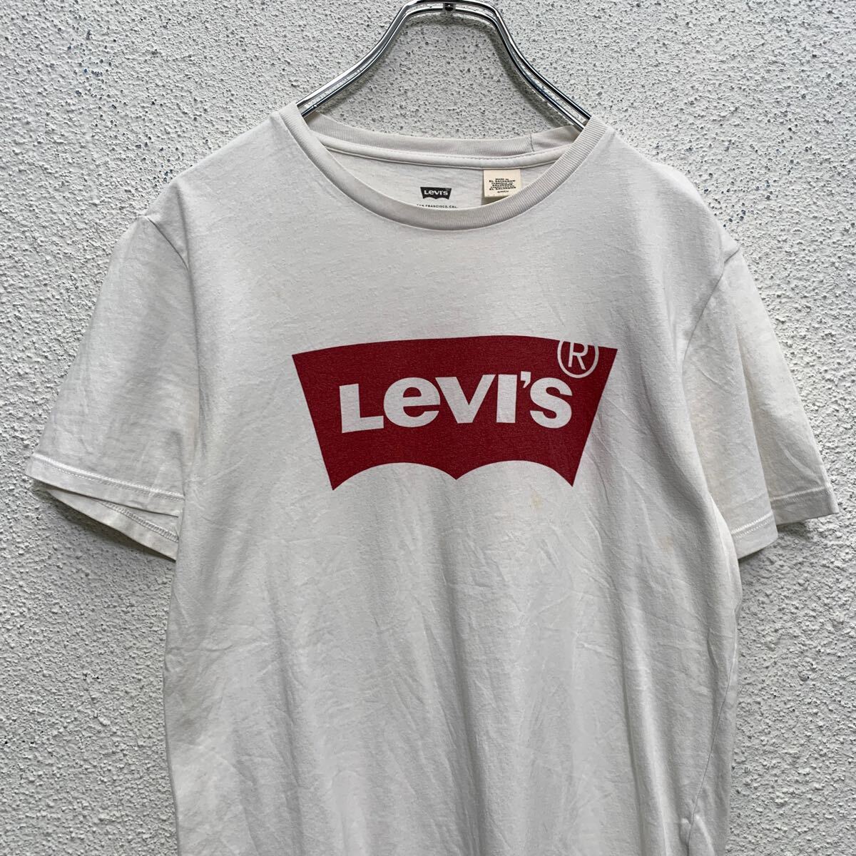 Levi's 半袖 ロゴTシャツ S ホワイト リーバイス クルーネック 古着卸 アメリカ仕入 a605-6936_画像2