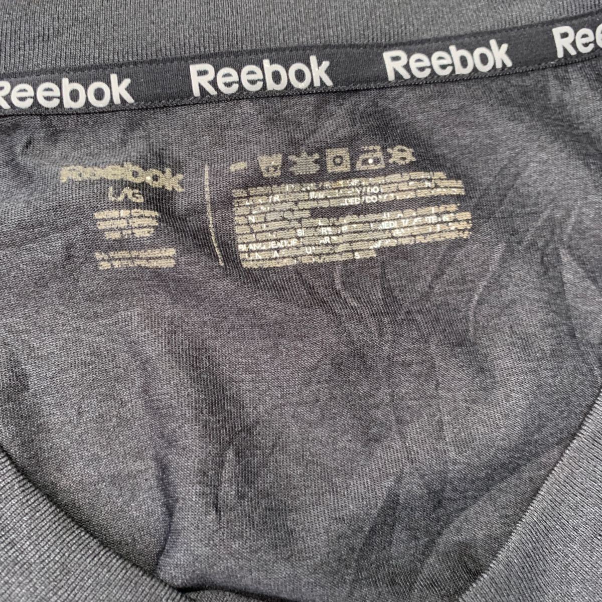 Reebok 半袖 ロゴTシャツ L ブラック リーボック スポーツウェア 古着卸 アメリカ仕入 a605-6934_画像9