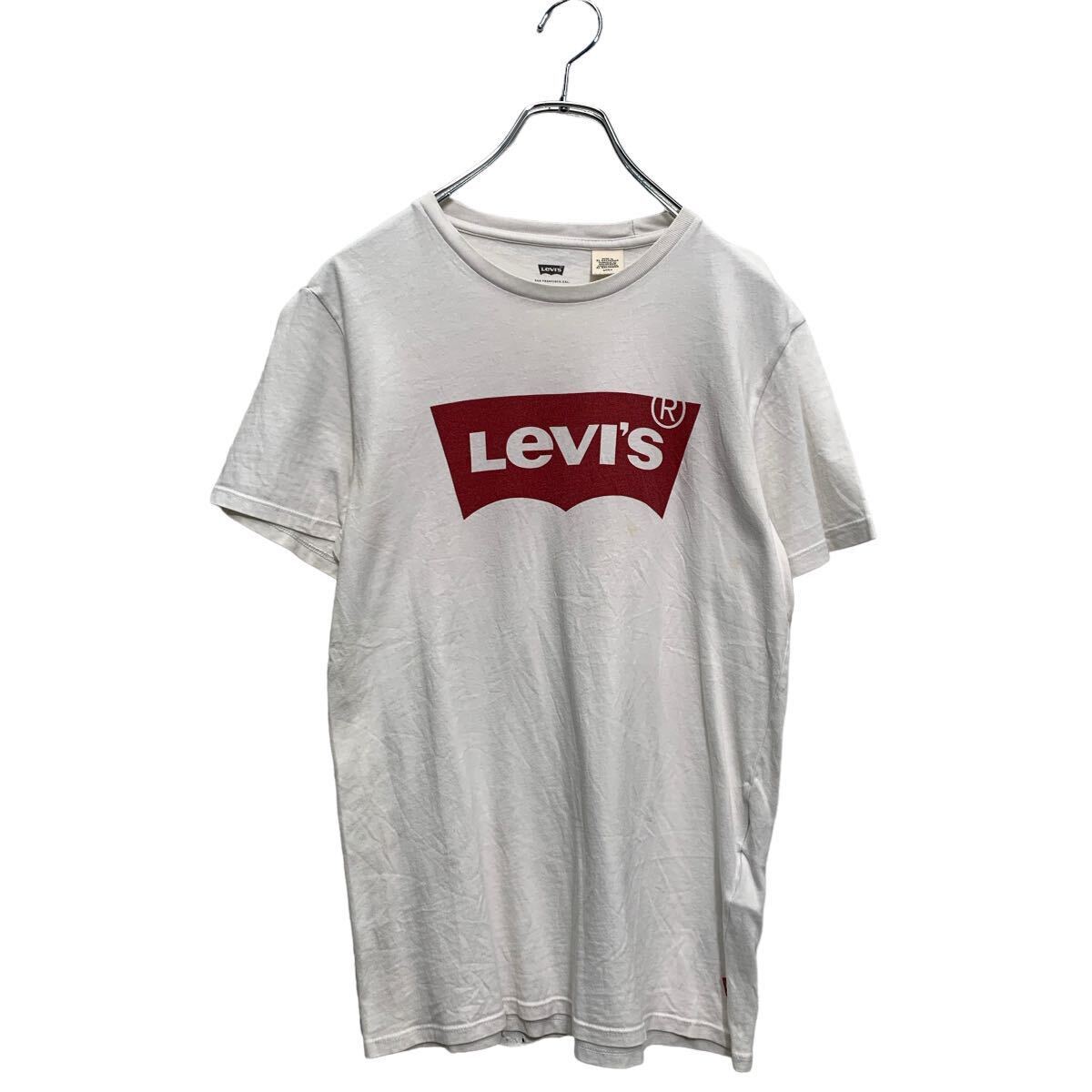 Levi's 半袖 ロゴTシャツ S ホワイト リーバイス クルーネック 古着卸 アメリカ仕入 a605-6936_画像1