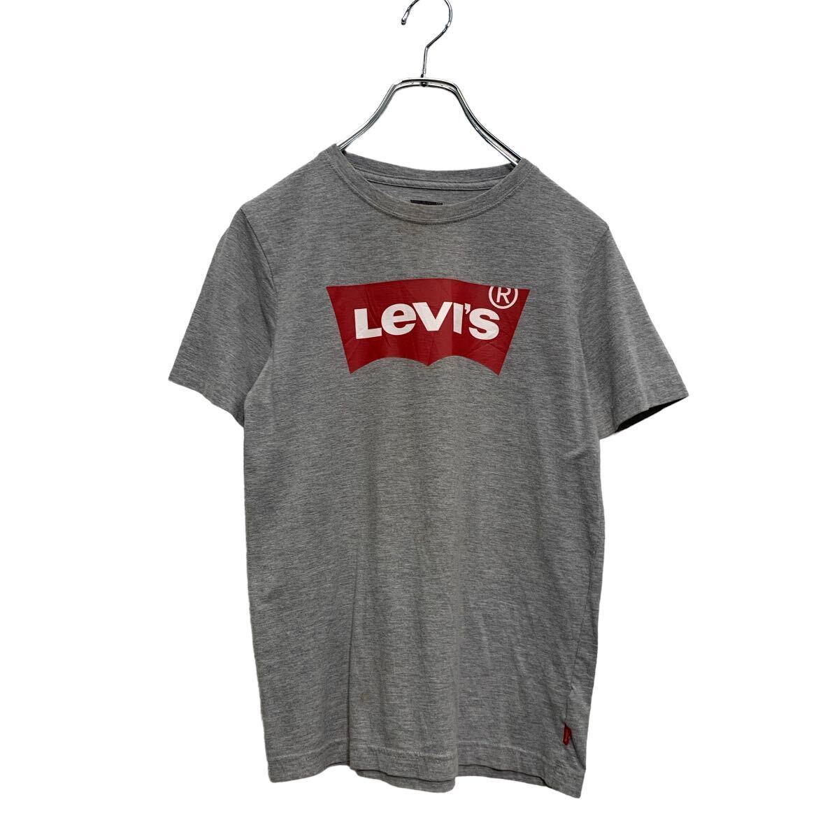Levi's 半袖 ロゴTシャツ M 140～ キッズ グレー リーバイス クルーネック 古着卸 アメリカ仕入 a605-6932_画像1