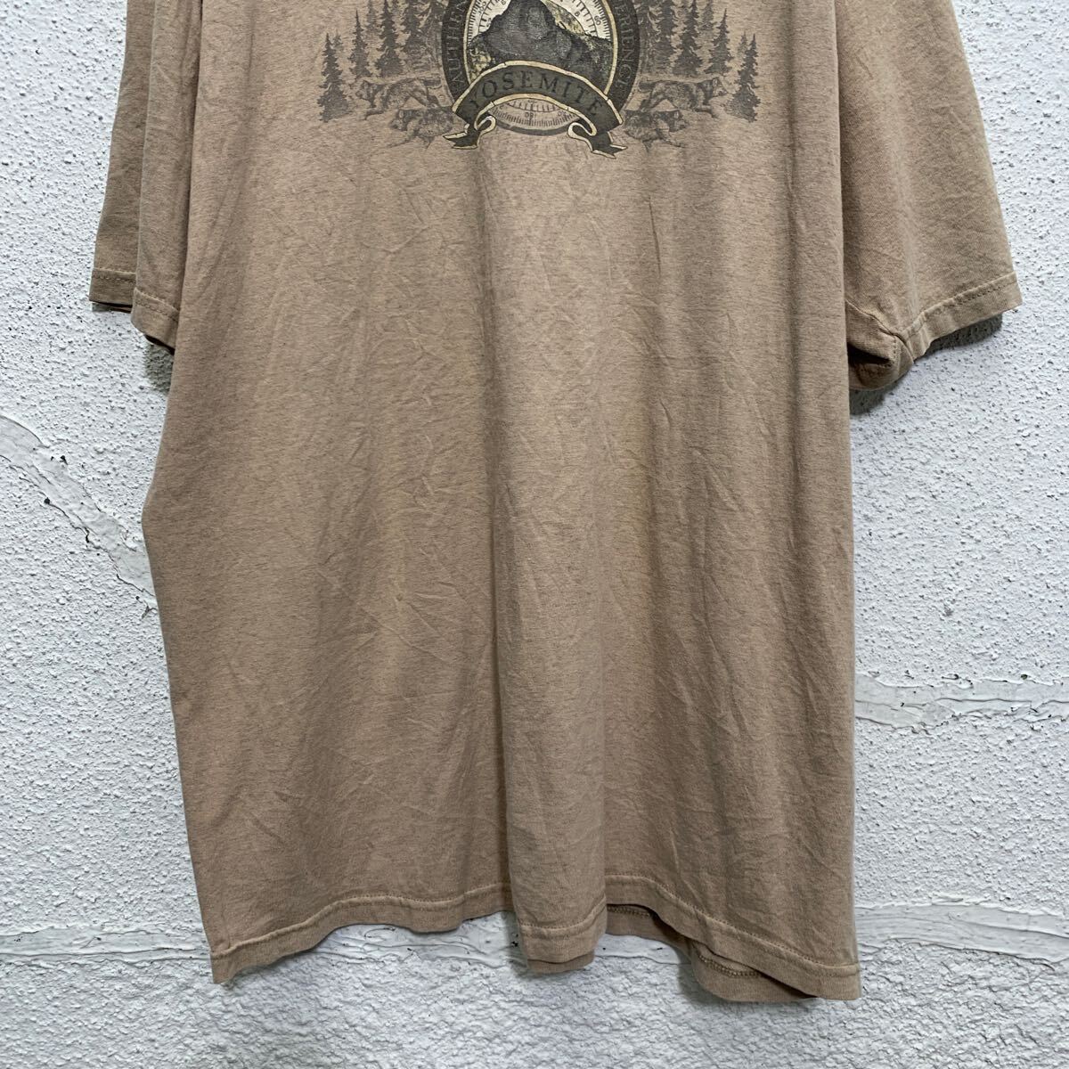 PRAIRIE MOUNTAIN 半袖 プリントTシャツ XL ベージュ USA製 ビッグサイズ クルーネック 古着卸 アメリカ仕入 a605-6965_画像3