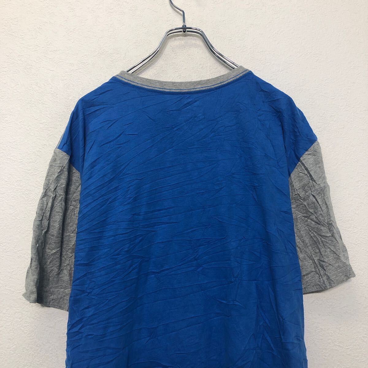 NIKE 半袖 プリント Tシャツ ナイキ XXL グレー ブルー ビッグサイズ クルーネック 古着卸 アメリカ仕入 a605-6990_画像5