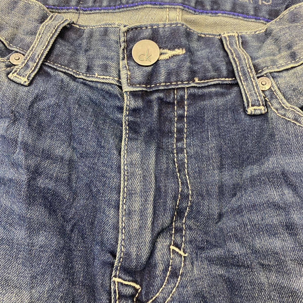 Calvin Klein Jeans デニムパンツ W28 カルバンクライン ストレート ブルー 古着卸 アメリカ仕入 2405-1063_画像7