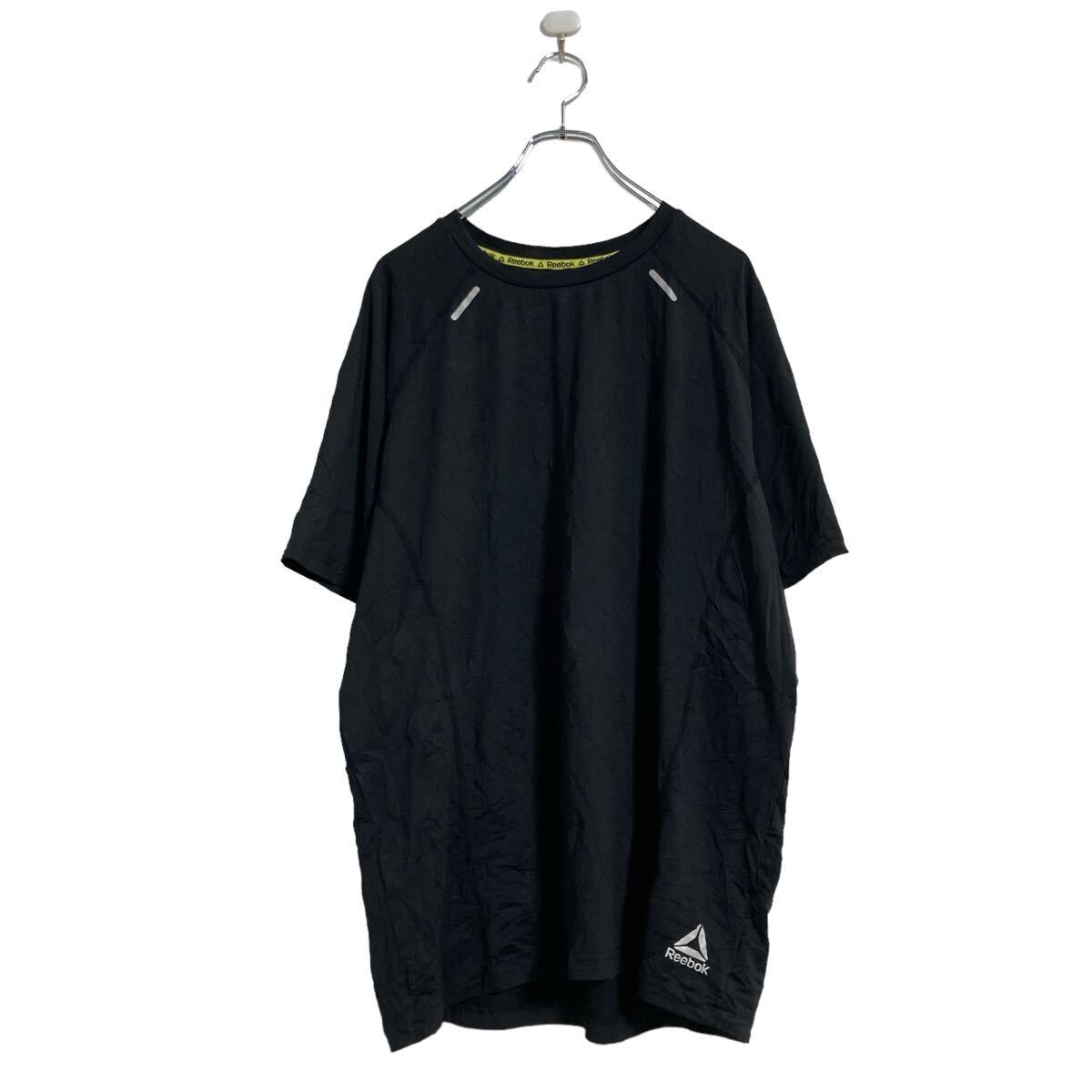 Reebok 半袖 無地 Tシャツ XL ブラック リーボック スポーツ ビッグサイズ 古着卸 アメリカ仕入 a605-7070_画像1