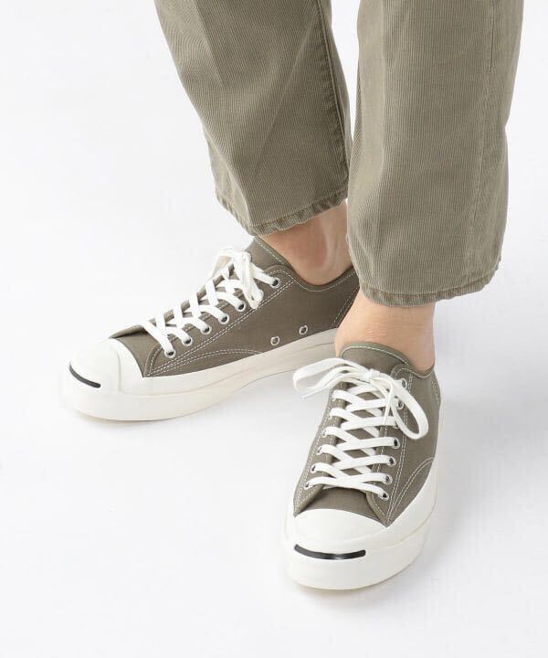 コンバースアディクト ジャックパーセル キャンバス CONVERSE ADDICT JACKPURCELL CANVAS KHAKI カーキ US9.5 28.0cm 限定ビームスプラス_画像3