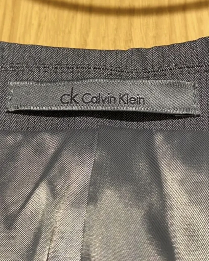 ck Calvin Klein カルバンクライン テーラードジャケット メンズ 古着_画像3