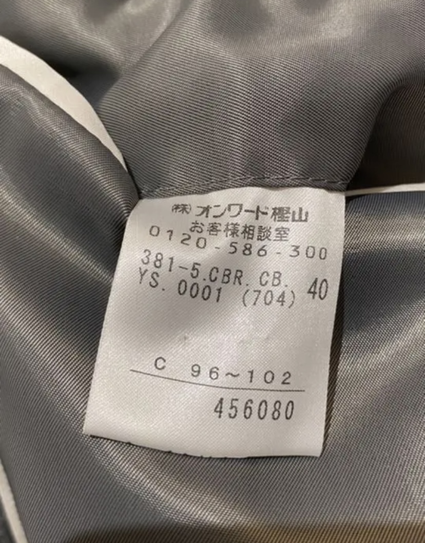 ck Calvin Klein カルバンクライン テーラードジャケット メンズ 古着_画像4