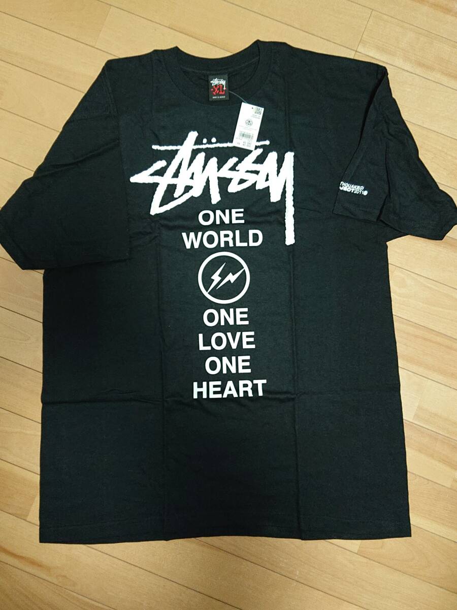 STUSSY×Fragment Design 東日本大震災チャリティー Tシャツ XLの画像1