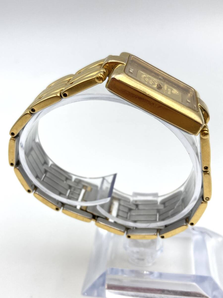 【702】純金 24K 1g ELGIN エルジン インゴット 腕時計 FK-577-C 999.9 FINE GOLD ダイヤ メンズ クォーツ 現状 金 ダイヤモンド ゴールド_画像4