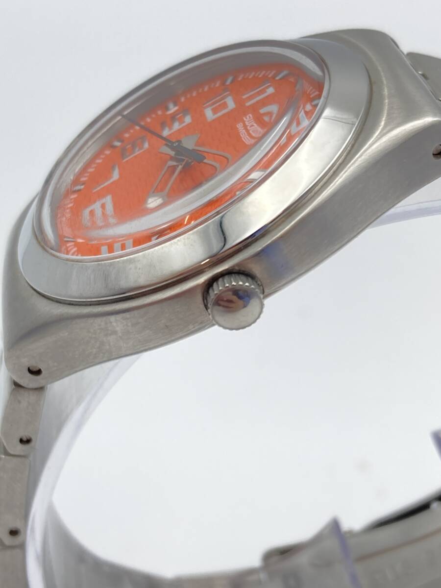 【698B】稼動品 Swatch スウォッチ IRONY アイロニー 腕時計 クオーツ コレクション コレクター オレンジ文字盤 メンズ _画像4