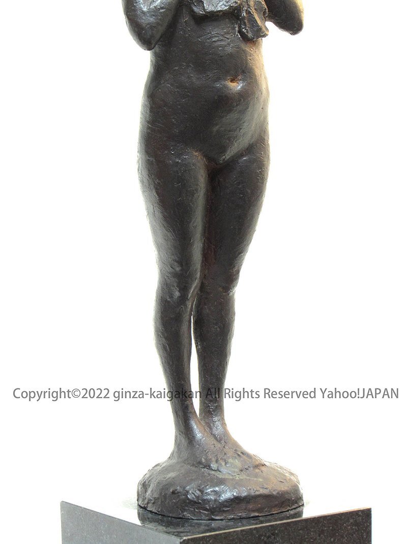 【GINZA絵画館】佐藤忠良 ブロンズ彫刻像「少女」１９８２年作・公式鑑定付き MA11A2G2B4J7Z の画像3