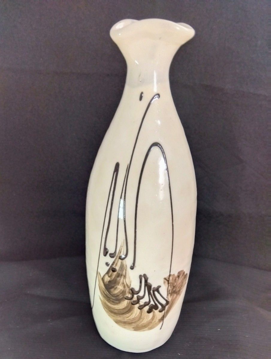 丹波焼 立杭焼 昇陽窯 大上 昇 海老絵酒器 花器 壺 一輪挿し 丹波焼 立杭焼 昇陽窯 大上 昇 海老絵酒器 花器 壺 一輪挿し