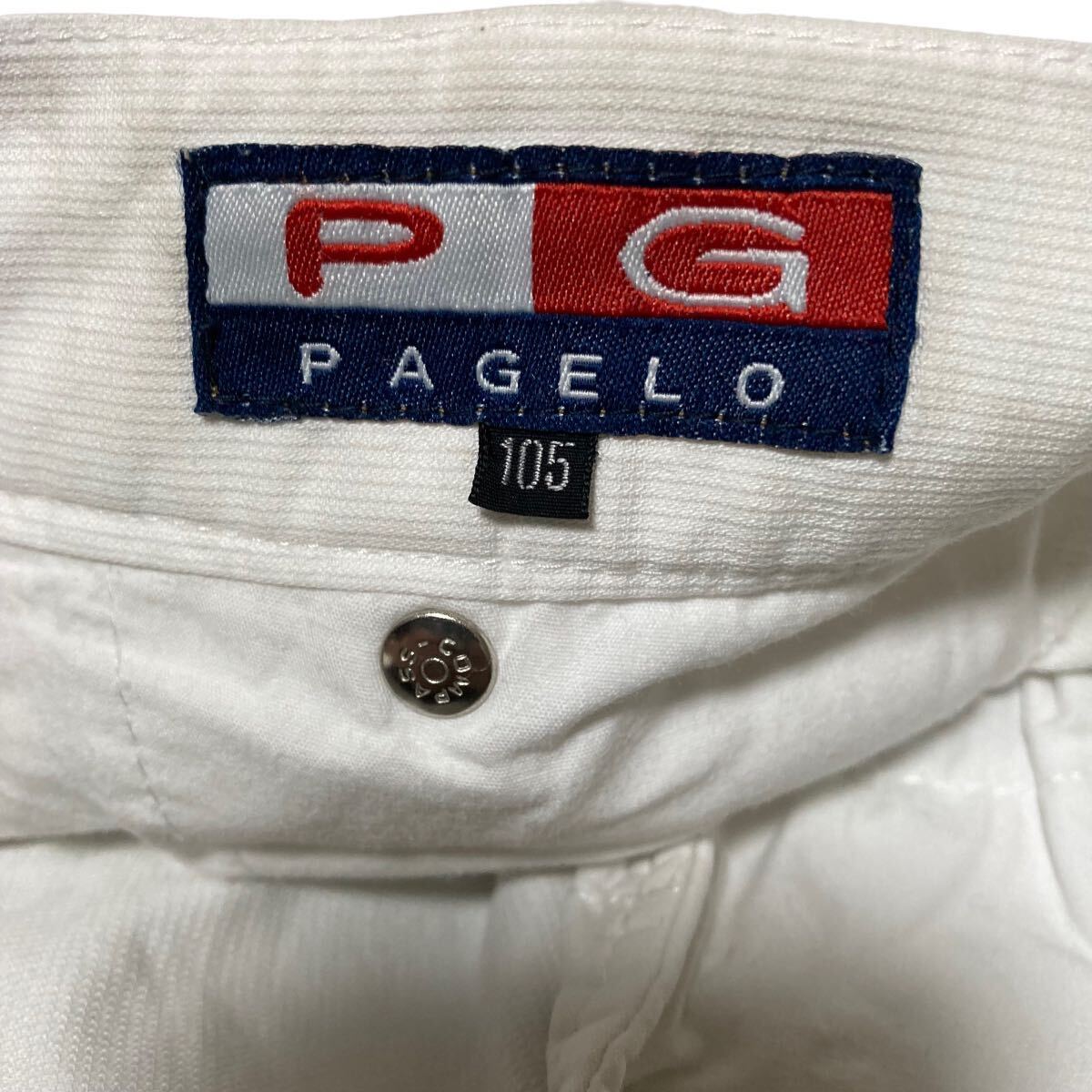 PAGELO パジェロ 白 カーゴパンツ 大きいサイズ 綿パンツ サイズ105 