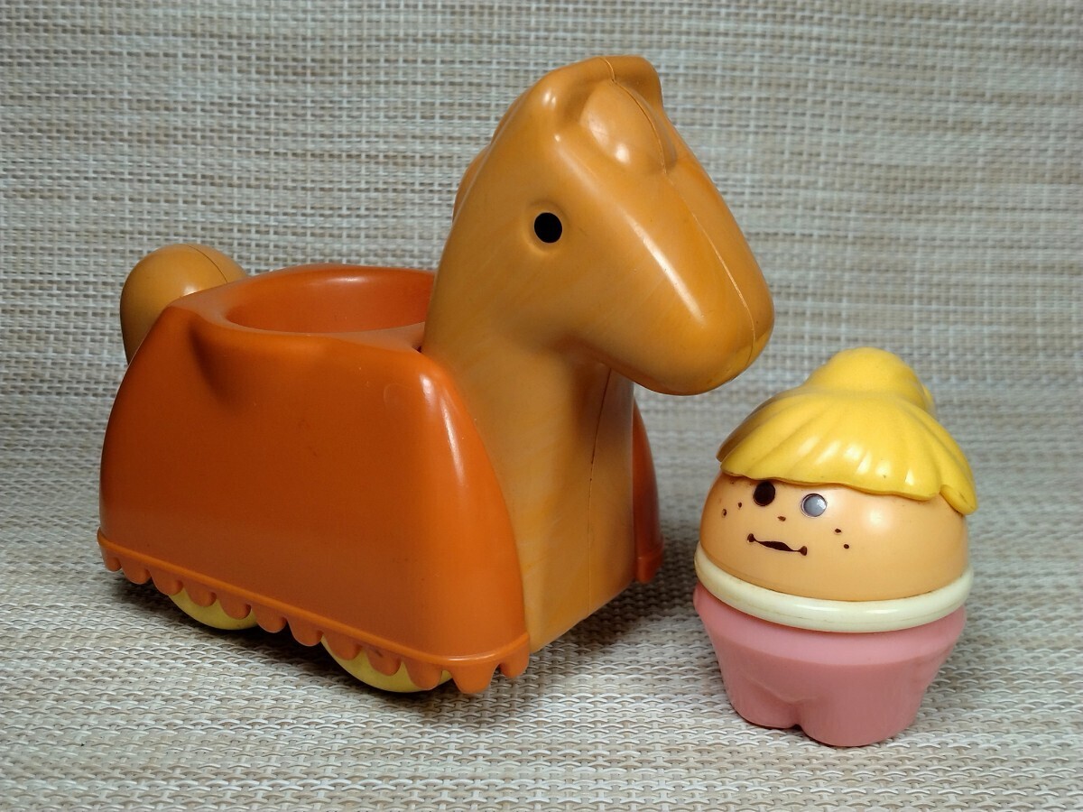 ■■ リトルタイクス , トドルトッツ 1980年代 ヴィンテージ ■■ Little Tikes , Toddle Tots ◆ポニー号＆ポニーテールの女の子◆_画像2