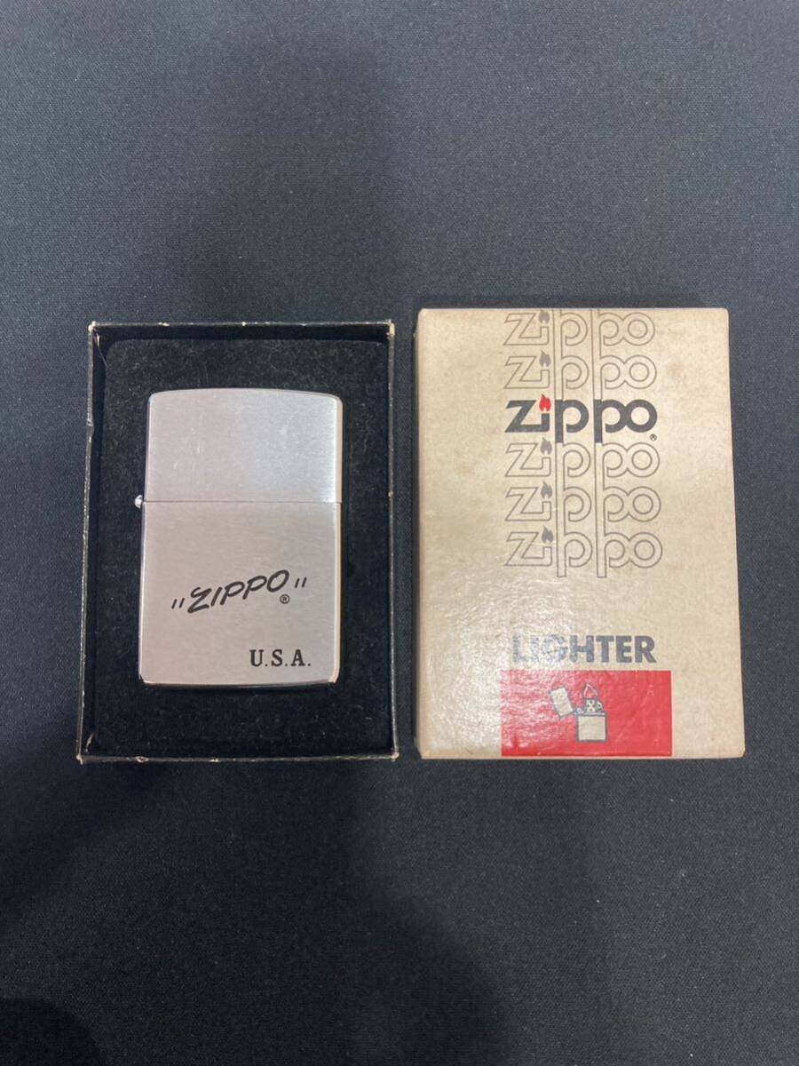 【1円スタート】ZIPPO オイルライター ジッポー ジッポ ライター 喫煙具 Zippo シルバーカラー USA_画像1