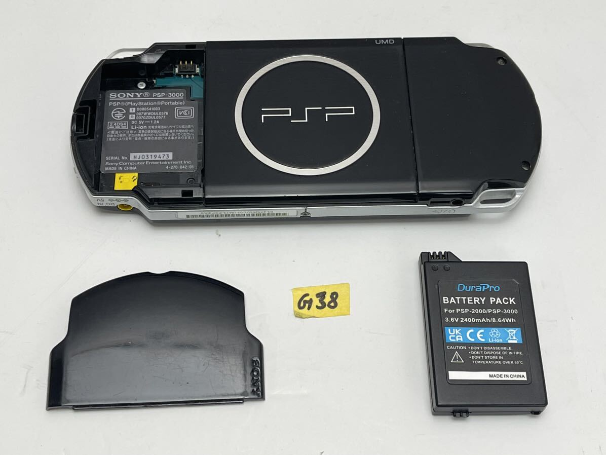  рабочий товар SONY Sony PSP 3000 PSP-3000 фортепьяно черный PlayStation Portable PlayStation портативный новый товар аккумулятор имеется (G38)