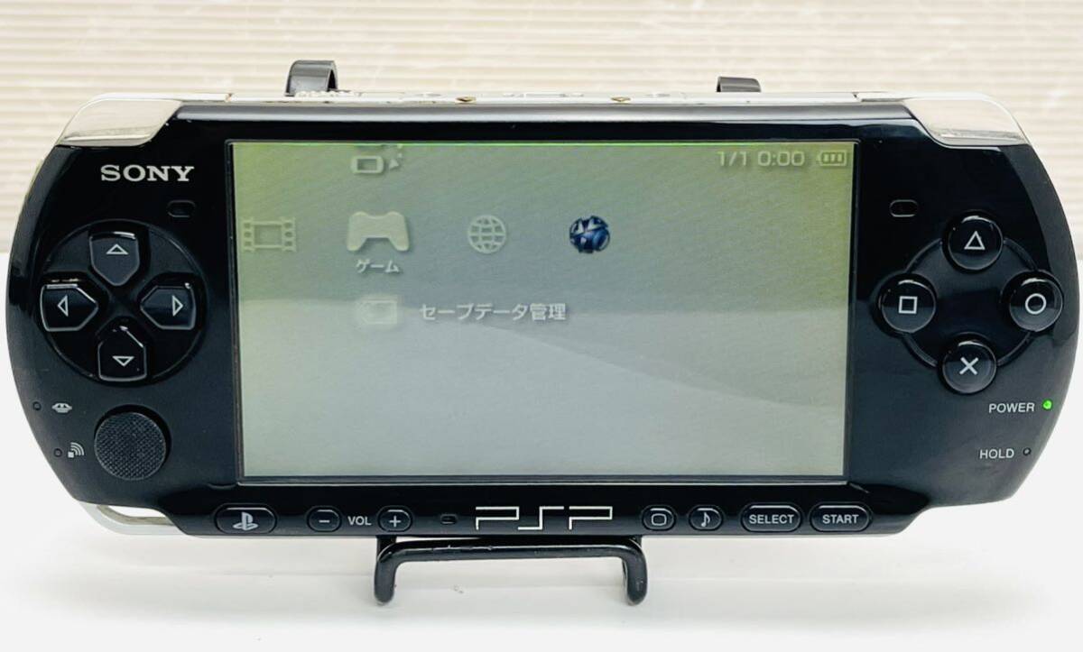 動作品 SONY ソニー PSP 3000 PSP-3000 ピアノブラック PlayStation Portable プレイステーションポータブル 新品バッテリー付き (G39)_画像5