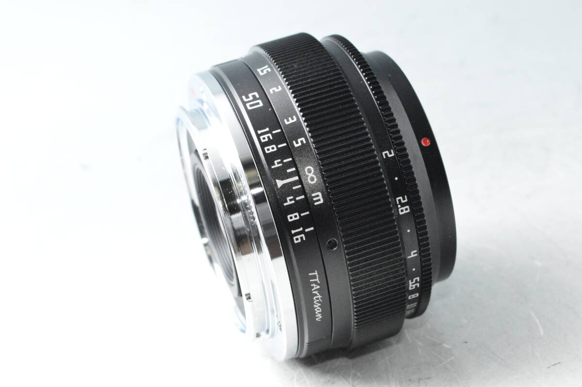 #a1524【美品】 銘匠光学 めいしょうこうがく TTArtisan 50mm F2 (ソニーE用/フルサイズ対応) ブラック_画像4