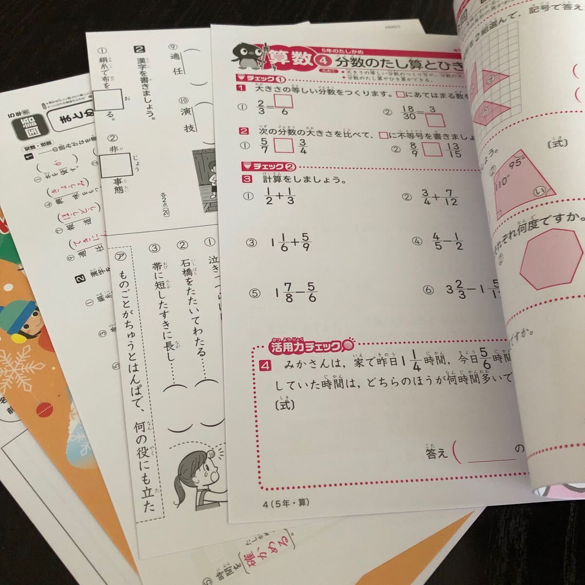 2870 冬にチャレンジ 5年 文溪堂 国語 算数 社会 理科 小学 ドリル 問題集 テスト用紙 教材 テキスト 解答 家庭学習 計算 漢字 ワーク 勉強_画像7